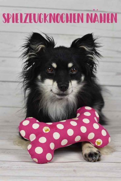 Naehanleitung mit Schnittmuster Spielzeugknochen fuer Hund