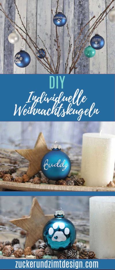 DIY individuelle Weihnachtskugel