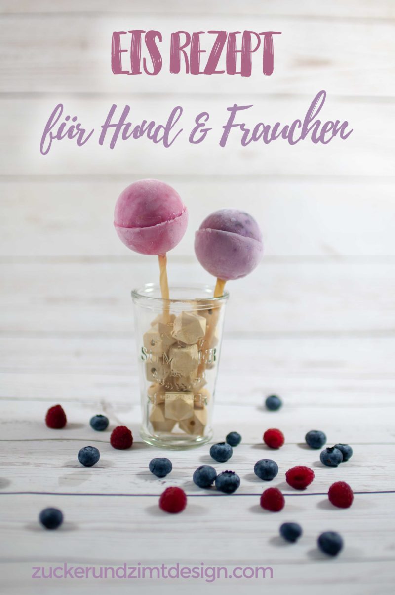 Hundeeis - Eis Rezept für Hund und Frauchen