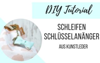 DIY Anleitung Schleifen Anhänger aus Kunstleder