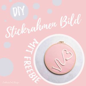 DIY Sticken und malen mit der normalen Nähmaschine - www.zuckerundzimtdesign.com